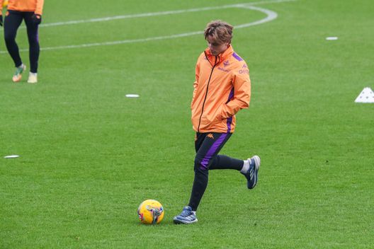 GERMOGLI PH: 1 GENNAIO 2025 FIRENZE STADIO ARTEMIO FRANCHI ALLENAMENTO A PORTE APERTE DELLA FIORENTINA NELLA FOTO BOVE Bove