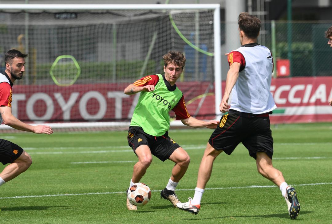 Roma, allenamento a Trigoria in vista del Milan: c’è Azmoun – FOTO GALLERY - immagine 21