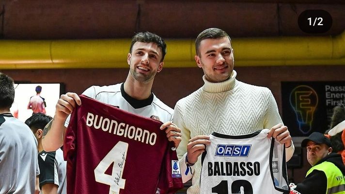 Buongiorno, dal Toro al basket: scambio di maglia con Baldasso - immagine 1