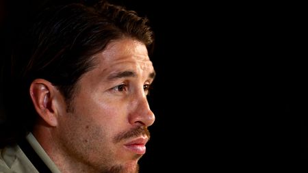 JEDDAH, SAUDI ARABIA - JANUARY 11: Sergio Ramos of Real Madrid speaks to media during a press conference ahead of the Supercopa de Espana Final at Ittihad Club on January 11, 2020 in Jeddah, Saudi Arabia. (Photo by Francois Nel/Getty Images)