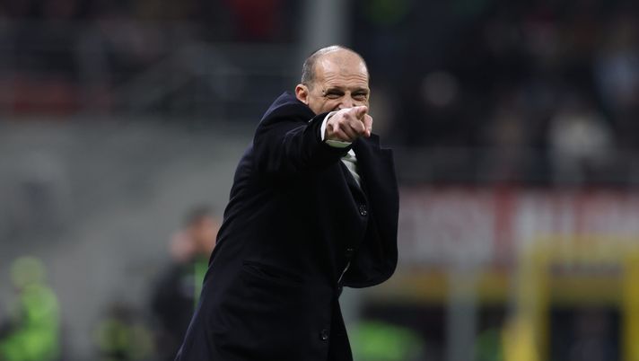 MILAN, ITALY - MARCH 21: Head coach of AC Milan Massimiliano Allegri reacts during the Serie A match between AC Milan and Torino FC at Giuseppe Meazza Stadium on March 21, 2026 in Milan, Italy. (Photo by Claudio Villa/AC Milan via Getty Images) Milan, pronto al rush finale: per la conferma ecco cosa devi fare - immagine 1