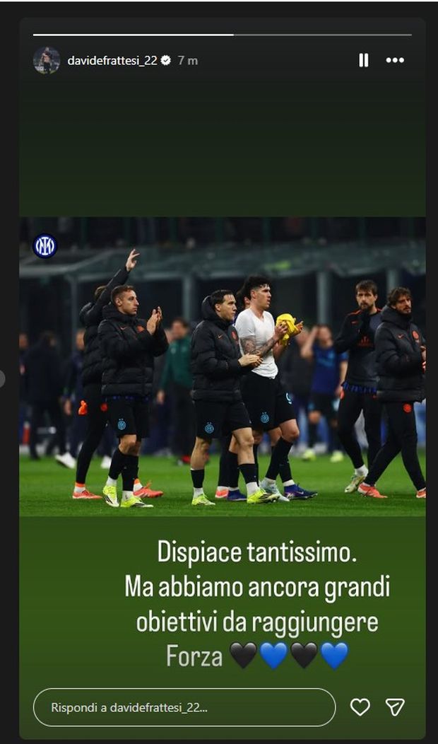 Frattesi: “Champions, dispiace tanto. Ma abbiamo grandi obiettivi da raggiungere”- immagine 2