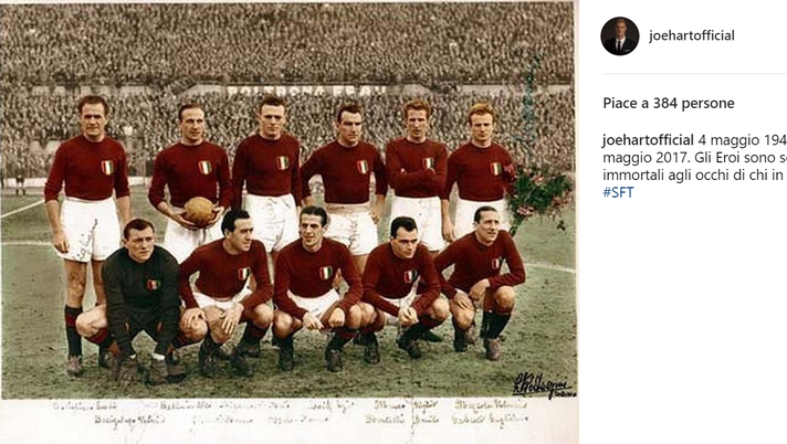 Hart onora il Grande Torino: “Gli Eroi sono sempre immortali agli occhi di chi in essi crede” Hart onora il Grande Torino: “Gli Eroi sono sempre immortali agli occhi di chi in essi crede” - immagine 1
