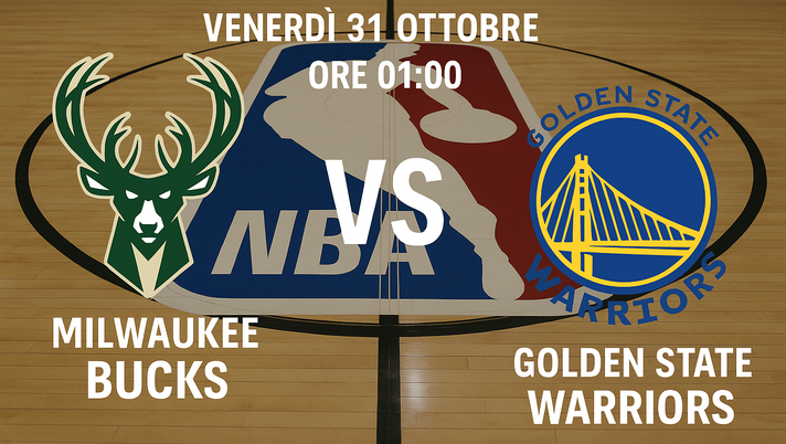 NBA,Milwaukee Bucks-Golden State: Streaming gratis e diretta tv NBA,Milwaukee Bucks-Golden State: Streaming gratis e diretta tv - immagine 1