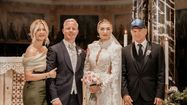 Instagram @kevin_iachini Iachini e il suo cappellino: inseparabili anche al matrimonio del figlio Kevin - immagine 1