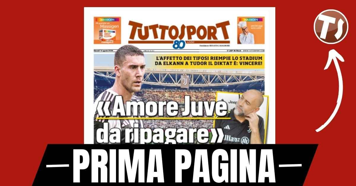 prima pagina tuttosport milan e hojlund aspettano il via libera oggi da manchester
