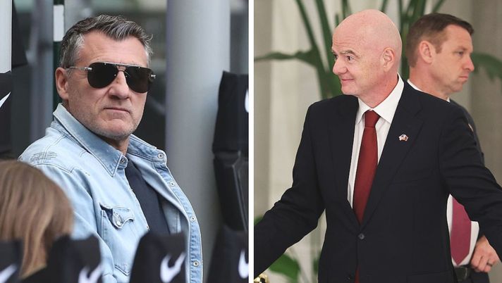 Infantino a Vieri: “Sei stato fenomenale, lo sanno tutti. Ma sei un amico, un privilegio” Infantino a Vieri: “Sei stato fenomenale, lo sanno tutti. Ma sei un amico, un privilegio” - immagine 1