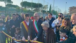 Mazzone, inaugurato il campo di via dei Capasso. Presenti Lombardo, Nela e Cappioli