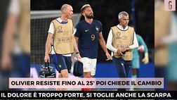 VIDEO Francia, Giroud si ferma: possibile forfait per Milan-Inter. La sequenza del ko