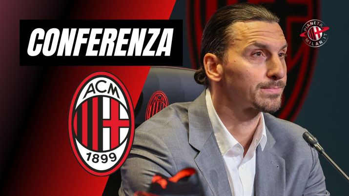 Conferenza Stampa LIVESantiago Giménez AC Milan Zlatan Ibrahimovic RedBird