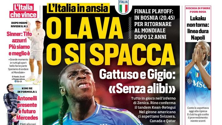 Prime pagine giornali sportivi oggi: il Napoli sui media- immagine 1