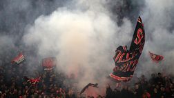 Tifosi rossoneri a Roma: canti e cori anche dopo la sconfitta