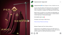 “Per sempre amici”: la Chapecoense dedica una maglia al Torino