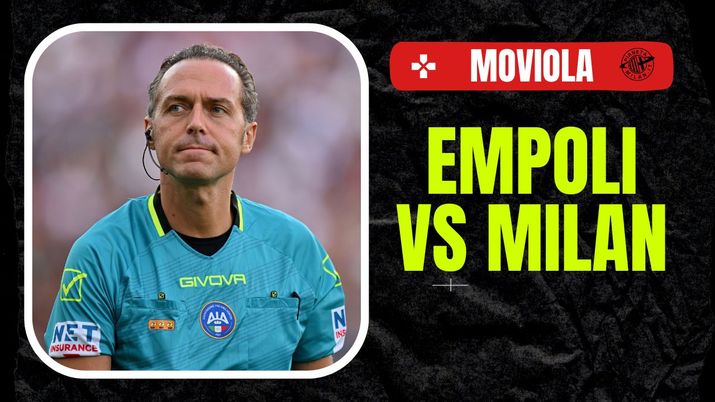Moviola LIVE Empoli-Milan Serie A 2024-2025 arbitro Pairetto
