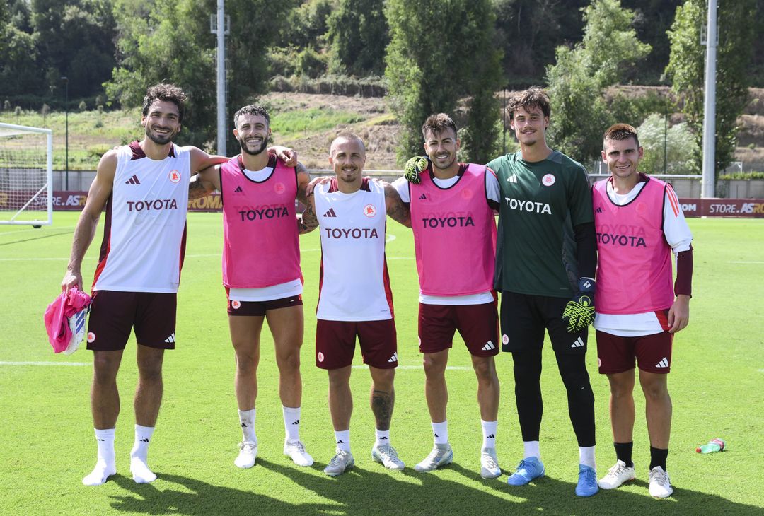 Roma, allenamento a Trigoria senza i nazionali – FOTO GALLERY - immagine 20
