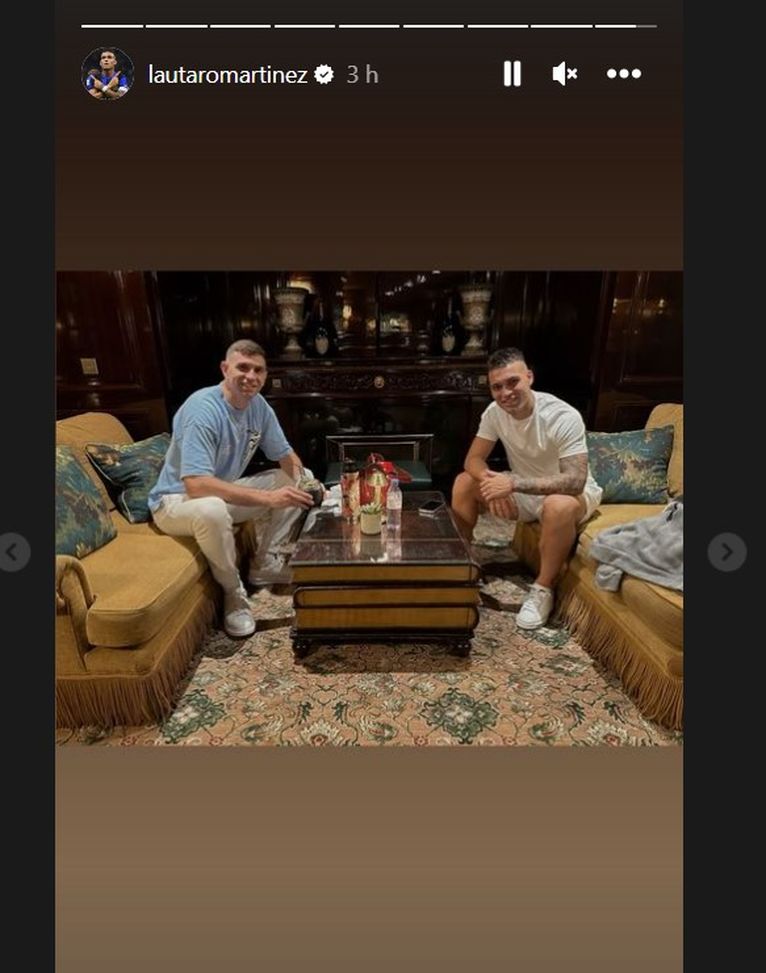 Lautaro a Parigi per la cerimonia del Pallone d’oro. Eccolo col Dibu- immagine 3