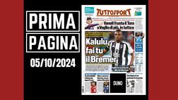 Prima pagina Tuttosport: “Juventus: Kalulu, fai tu il Bremer”