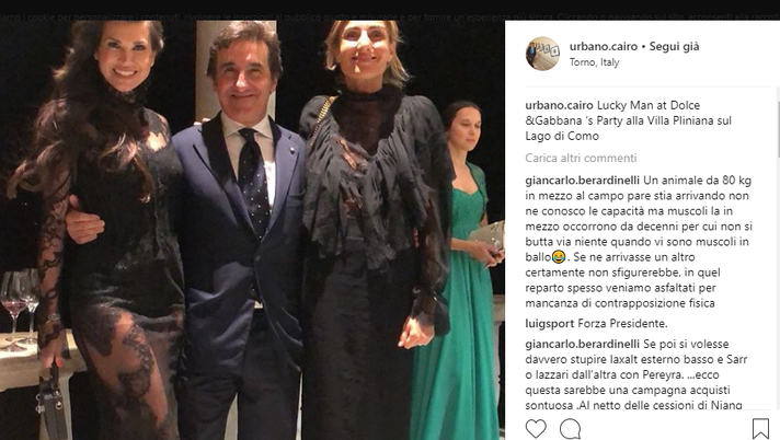 Un tifoso offende Cairo su Instagram, lui risponde: “Sei un c…” - immagine 1