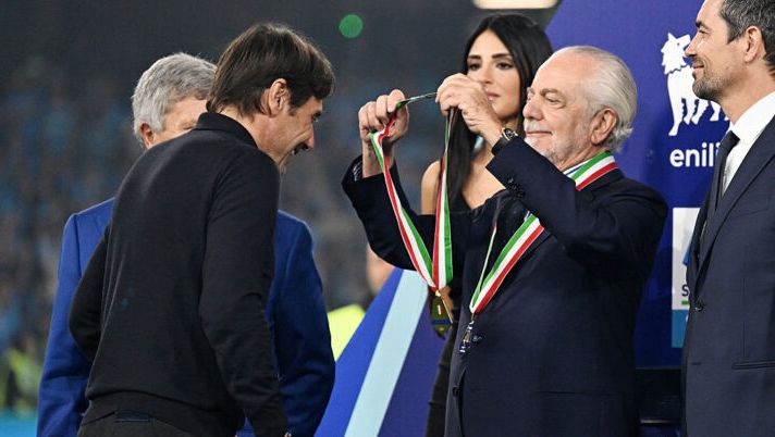 De Laurentiis: “Grazie a Conte, gli auguro tanti successi”. E Antonio: “Un presidente vincente” - immagine 1