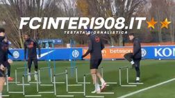 VIDEO FCIN1908 / Atletico-Inter, allenamento alla Pinetina. Thuram parlotta con Lautaro