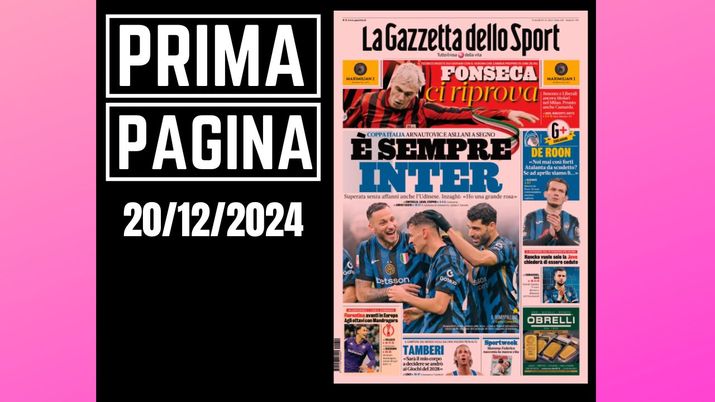 Prima pagina Gazzetta dello Sport: Milan, Fonseca ci riprova con i giovani