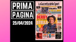 Prima pagina Gazzetta dello Sport: derby Milan-Inter per Zirkzee