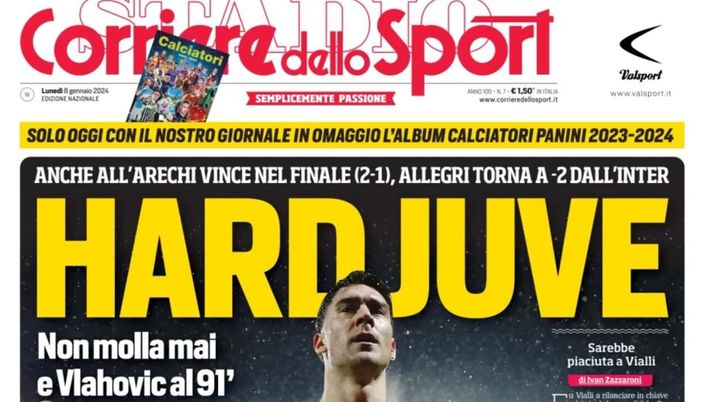 prima pagina corriere dello sport
