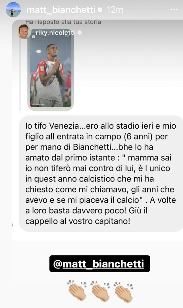 Tifoso del Venezia omaggia il Capitano della Cremonese: “Mio figlio non tiferà mai contro di lui”- immagine 3