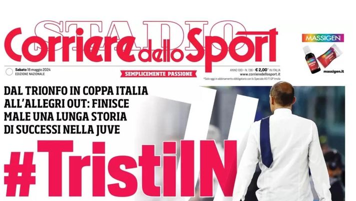 prima pagina corriere dello sport oggi
