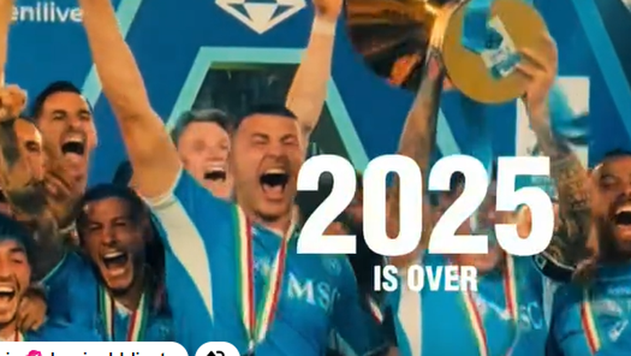 Il Napoli celebra il 2025: un anno da sogno per i ragazzi di Conte! – IL VIDEO - immagine 1