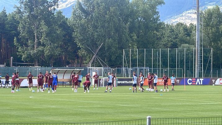 L’allenamento pomeridiano a Prato allo Stelvio. Vanja, niente partitella L’allenamento pomeridiano a Prato allo Stelvio. Vanja, niente partitella - immagine 1