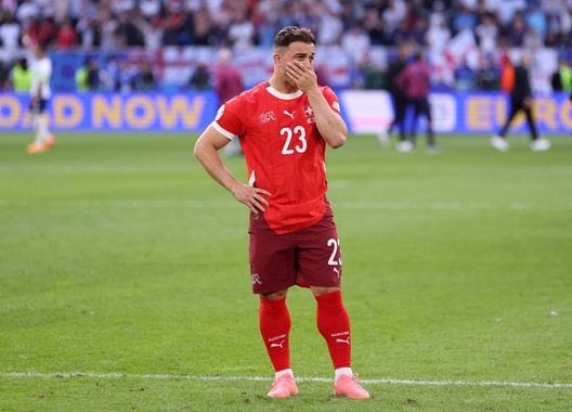 Xherdan Shaqiri in azione all'ultimo Europeo con la maglia della Svizzera. (foto di Carl Recine/Getty Images) La rinascita di Shaqiri al Basilea: una tripletta da urlo e numeri da record- immagine 2