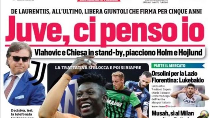 EDICOLA / CdS: Intrigo Brozovic, per Frattesi serve Onana - immagine 1