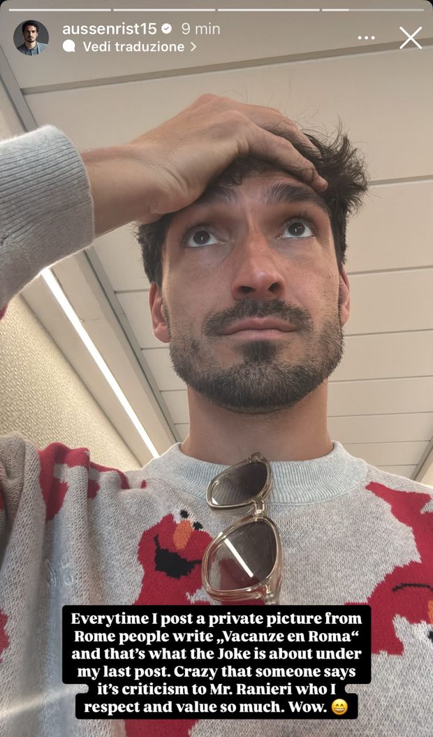 Hummels si sfoga sui social: “Pazzesco pensare che critichi Ranieri”- immagine 2
