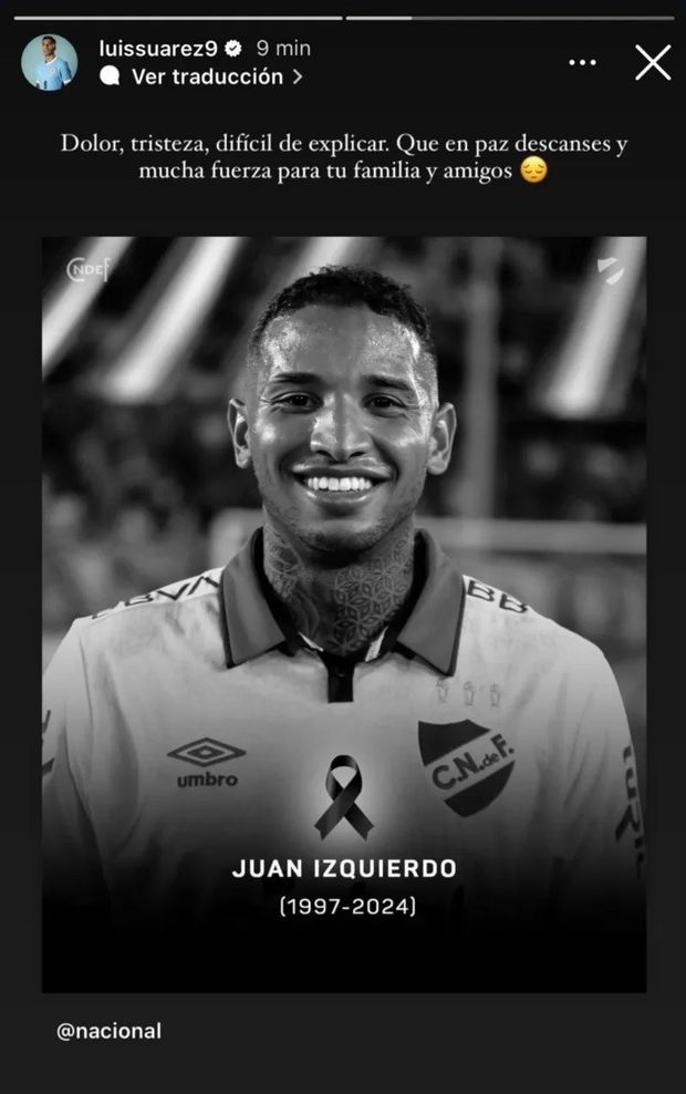 Uruguay, ecco come Luis Suárez ha ricordato Juan Izquierdo