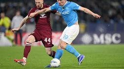 Napoli-Torino 2-1, il tabellino: gol dell’ex. Tre ammoniti, tutti granata