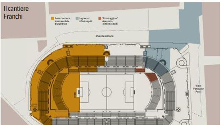 Settore ospiti, la Fiorentina chiede una deroga. Problemi per la Conference - immagine 1