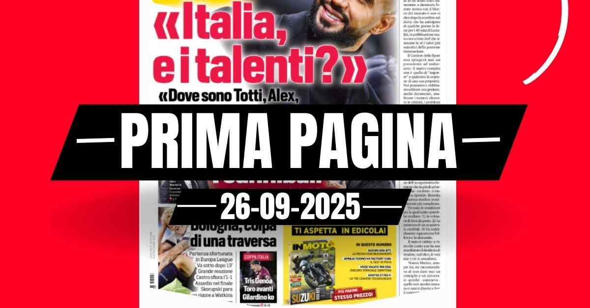 Prima pagina Corriere dello Sport: Allegri e Conte, i cannibali