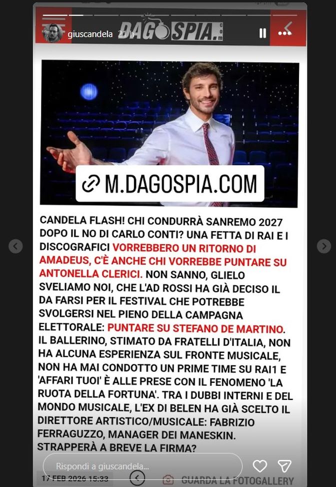 Sanremo 2027, De Martino condurrà il Festival. Avrebbe già scelto il direttore artistico- immagine 2