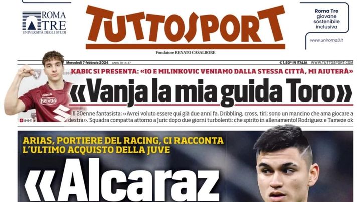 PRIMA PAGINA TUTTOSPORT OGGI