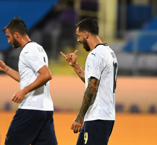 Firenze, Italia - 7 ottobre 2020: L'esultanza di Francesco Caputo dopo aver segnato nell'amichevole tra Italia e Moldavia. (Foto di Claudio Villa/Getty Images) Tutto pronto per Italia-Moldavia: statistiche e precedenti tra le due Nazionali- immagine 2