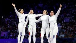 Olimpiadi, oro storico per l’Italia femminile nella spada a squadre: il post dell’Inter