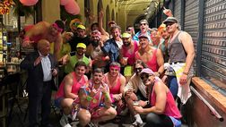 Petrarca Rugby, festeggiamenti a tema “aerobico anni ’80” tra le vie della città