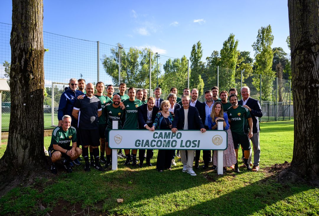 Trigoria, la Roma intitola un campo alla memoria di Losi – FOTO GALLERY - immagine 4