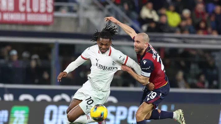Rafael Leao AC Milan Bologna-Milan 2-1 Serie A 2024-2025