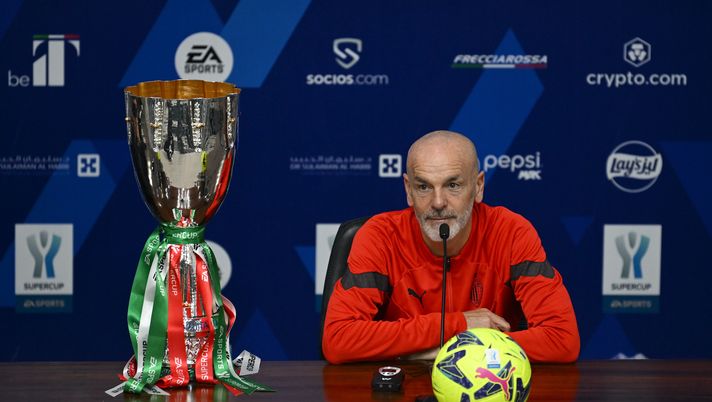 Stefano Pioli AC Milan conferenza stampa derby Milan-Inter Supercoppa Italiana