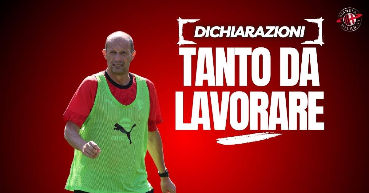 Milan, Allegri: “C’è molto da lavorare”. Furlani: “Partiamo per vincere”. Tare … | PM Milan, Allegri: “C’è molto da lavorare”. Furlani: “Partiamo per vincere”. Tare … | PM
