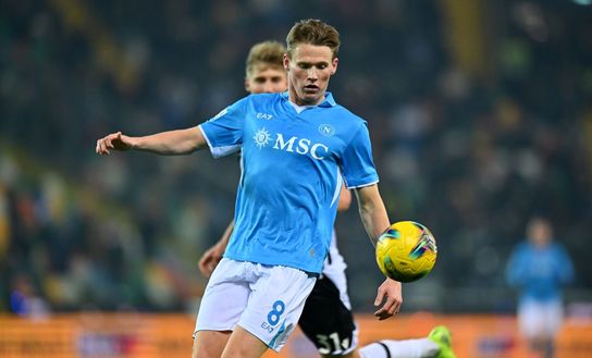 Scott McTominay in azione contro l'Udinese