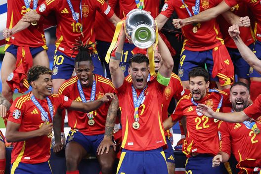 Alvaro Morata dopo la vittoria dell'Europeo 2024 (Photo by Lars Baron/Getty Images) Ragazzo di 19 anni arrestato per minacce di morte a Morata dopo il rigore sbagliato- immagine 3