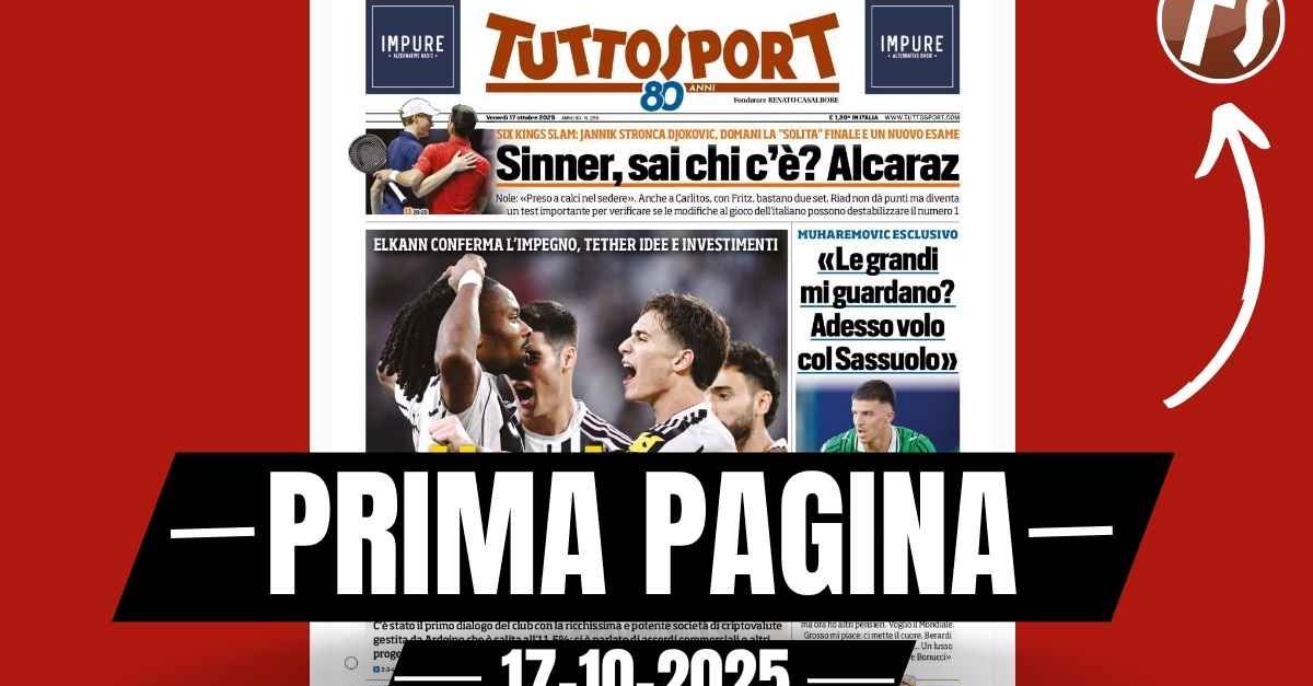 prima pagina tuttosport guai per allegri dopo pulisic il milan perde rabiot per un mese